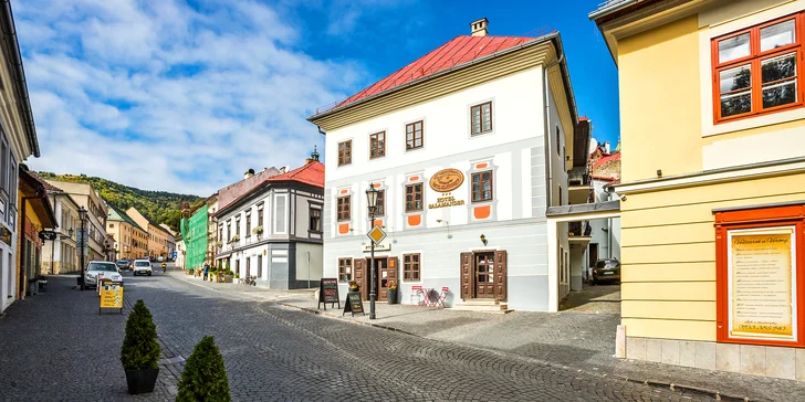 Romantika v Banské Štiavnici: snídaně, historické centrum, krásná příroda