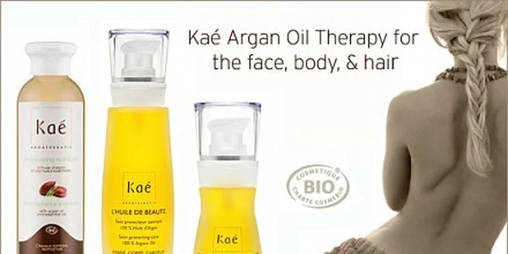 400 Kč za 60ti minutové kosmetické ošetření biokosmetikou Kaé v ceně 750 Kč