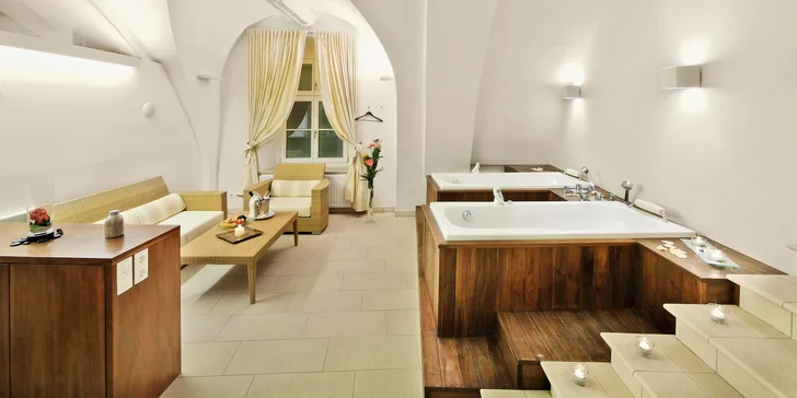 4* zámecký hotel v rakouském lázeňském Badenu s neomezeným wellness