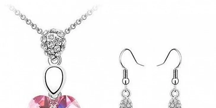 499 Kč za soupravu šperků s krystaly Swarovski v hodnotě 1135 Kč