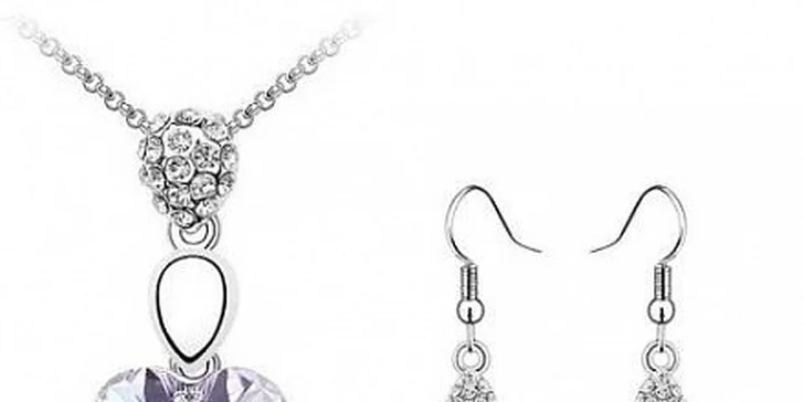 499 Kč za soupravu šperků s krystaly Swarovski v hodnotě 1135 Kč
