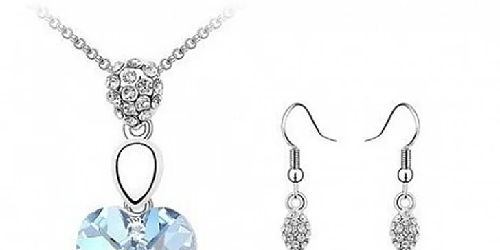 499 Kč za soupravu šperků s krystaly Swarovski v hodnotě 1135 Kč