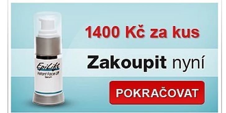 980 Kč za Epilift - sérum proti vráskám v původní hodnotě 1400 Kč
