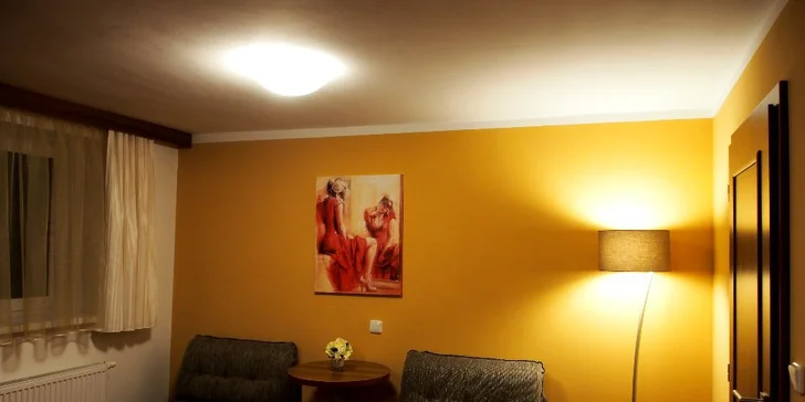 Ubytujete se přímo u lesa, takže tu najdete tu pravou pohodu.