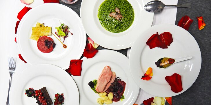 6chodové menu inspirované Provence: telecí tataráček, kachní prsa i sorbet