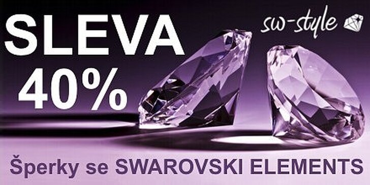 149 Kč za kupón na šperky SWAROVSKI ELEMENTS v hodnotě 250 Kč