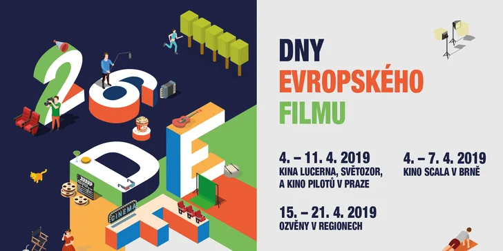 Dvě vstupenky na film podle výběru v rámci festivalu Dny evropského filmu