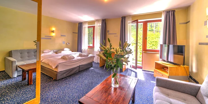 Připraví vám dvoulůžkový pokoj, rodinný pokoj nebo apartmán. 