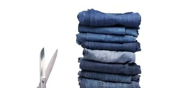 55 Kč za zkrácení riflí do 24 hodin v původní hodnotě 90 Kč