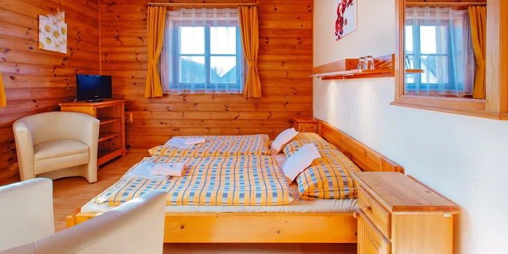 Relax v Nízkých Tatrách pro dva i rodinu: polopenze, wellness i tenisové kurty