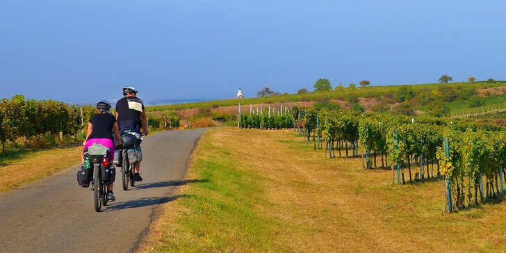 Pobyt plný cyklistiky přímo ve sklípku ve vinařské obci na jižní Moravě