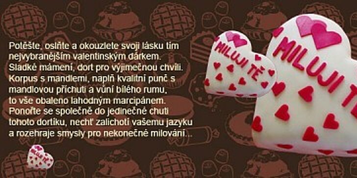325 Kč za Valentýnské překvapení - orginální dort ve tvaru srdce
