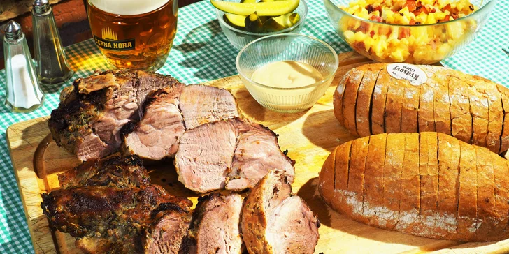 Bašta až pro 4 jedlíky: 1,5 kg pečené krkovice a bůčku v atomovém krytu 10-Z