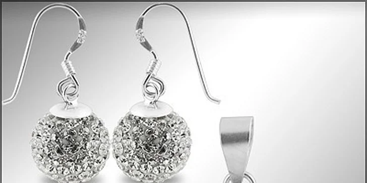 399 Kč za stříbrný set Swarovski® Elements balls v hodnotě 899 Kč
