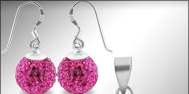 399 Kč za stříbrný set Swarovski® Elements balls v hodnotě 899 Kč