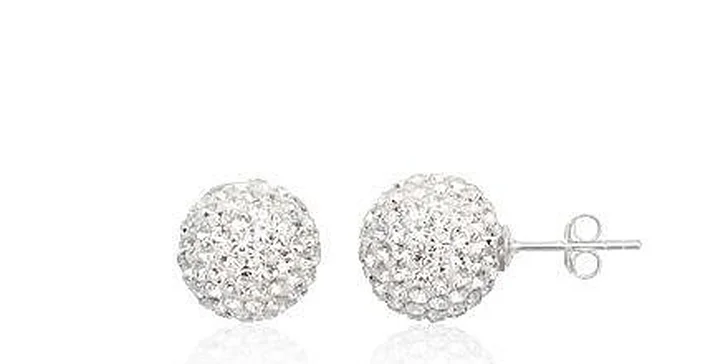 225 Kč za náušnice Swarovski Kuličky s krystaly puzetky, barevné varianty