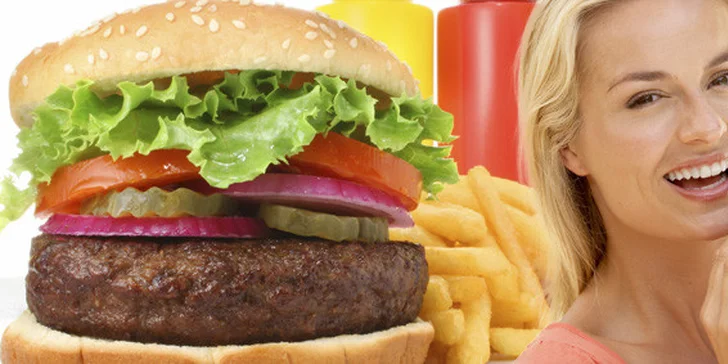 158 Kč za DVA obří hovězí burgery, DVĚ porce hranolek se salátem a omáčkou a DVĚ vína, piva nebo nealko nápoje dle výběru. Sleva až 59 %.