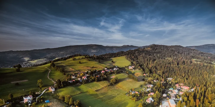 Nádherná příroda Slezských Beskyd: hotel se snídaní nebo polopenzí i privátním wellness