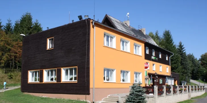 Aktivní dovolená s polopenzí nebo plnou penzí a saunou v Krušných horách