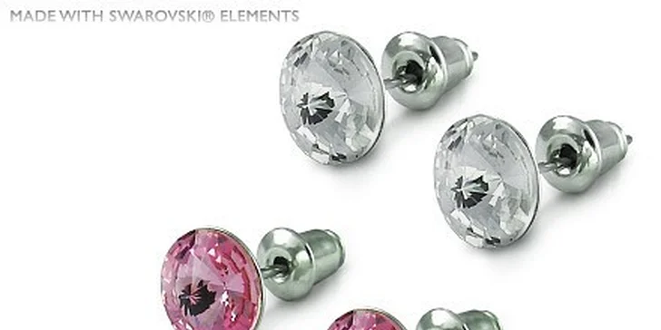 369 Kč za náušnice Rivoli - 3 páry - Swarovski Elements + dárková krabička