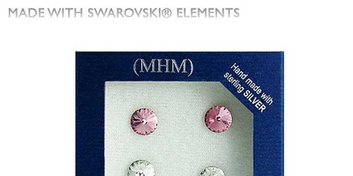 369 Kč za náušnice Rivoli - 3 páry - Swarovski Elements + dárková krabička