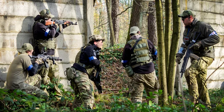 Airsoftová akce pro 1 nebo 10 hráčů: 2, 3 nebo 5 hod. připravené hry