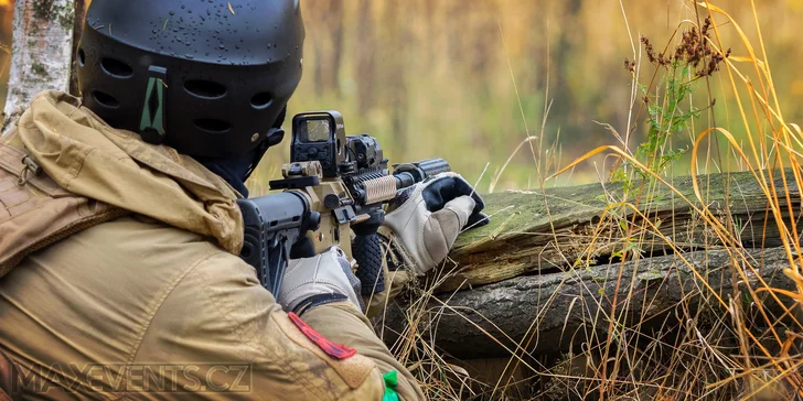 Airsoftová akce pro 1 nebo 10 hráčů: 2, 3 nebo 5 hod. připravené hry