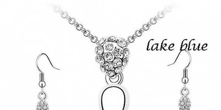 Luxusní souprava Swarovski element 3 barvy - pošta jen 35 Kč