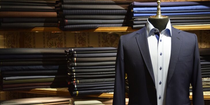 Záloha na ručně šitý pánský oblek: špičková kvalita Bespoke Full Canvas