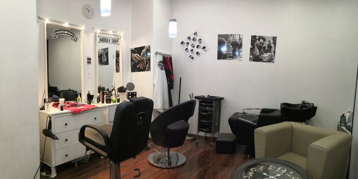 Pánský střih, úprava vousů či chlapecký střih v barber shopu v centru Prahy