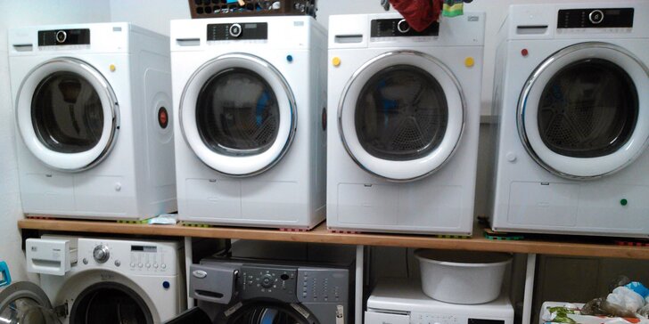 Prádelna: mandl, praní a sušení prádla, žehlení triček a košil