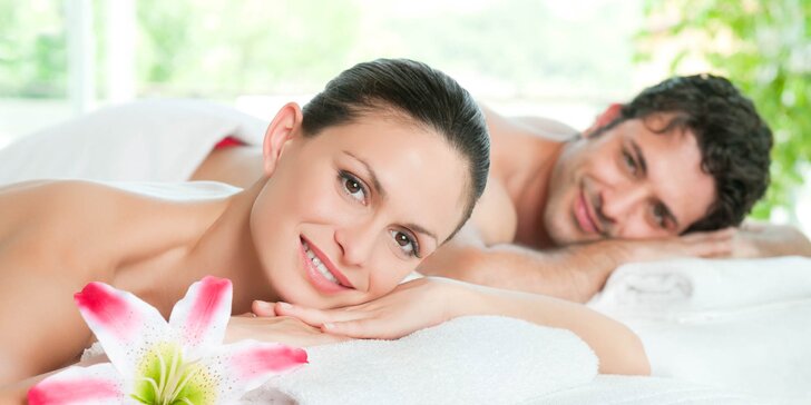 90 minut nejlepšího odpočinku pro pár: masáž, lázeň a sekt