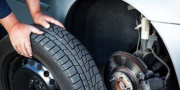 Kompletní přezutí pneumatik Vašeho vozu s prohlídkou brzd a podvozku 249 Kč