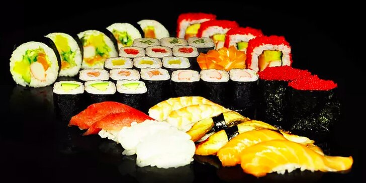 Sushi v novém baru: 10 až 74 kousků, v nabídce i vege set a set s vínem