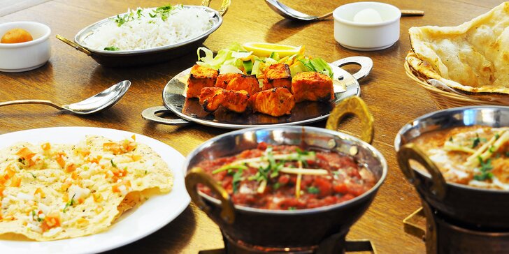 Otevřený voucher do indické restaurace Padagali: 500 či 1000 Kč na jakákoli jídla i nápoje