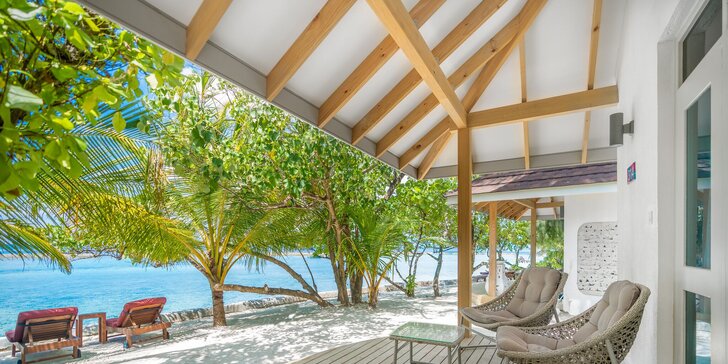 4* resort na Maledivách: 6–12 nocí, překrásný korálový útes, bazén, česky hovořící delegát na telefonu
