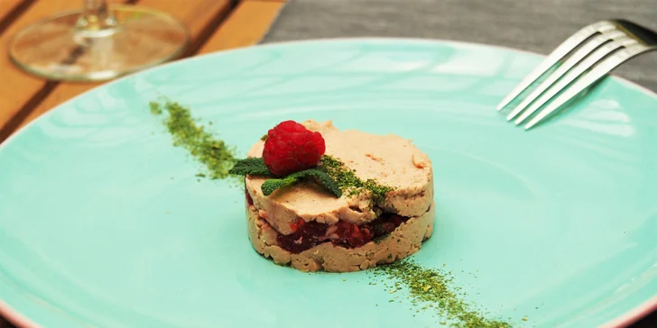 7chodové degustační menu pro dva: králičí hřbet, vepřová panenka i sorbet