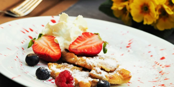 7chodové degustační menu pro dva: králičí hřbet, vepřová panenka i sorbet