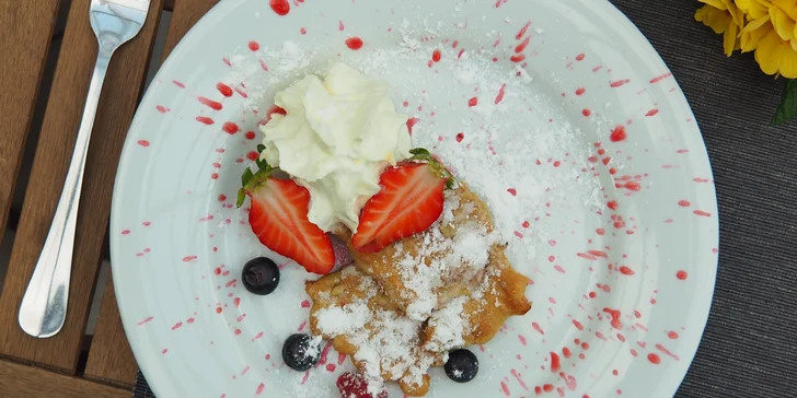 7chodové degustační menu pro dva: králičí hřbet, vepřová panenka i sorbet