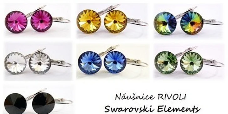 149 Kč za náušnice s krystaly Swarovski Elements - Rivoli v hodnotě 249 Kč