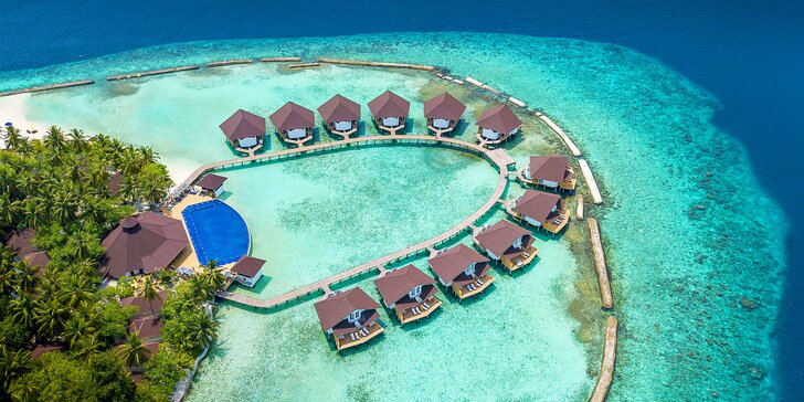 Exotická dovolená v 4* resortu na Maledivách: 6–12 nocí s all inclusive, bazén