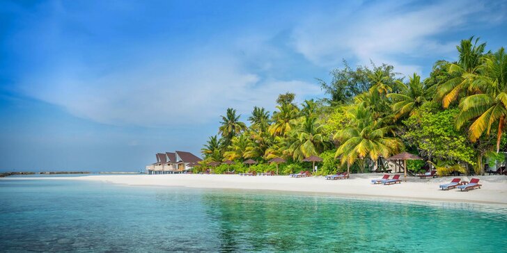 4* resort na Maledivách: 6–12 nocí, překrásný korálový útes, bazén, česky hovořící delegát na telefonu