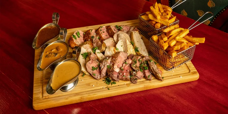 Masové hody: mix grilovaných dobrot či prkno plné masa v restauraci v Ratiboři