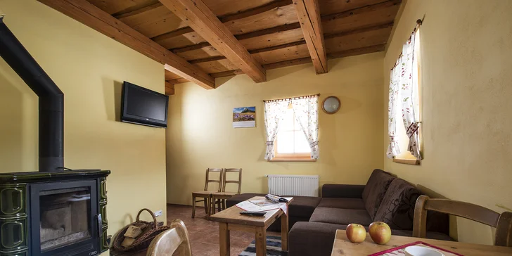 Dovolená v kolibě na Oravě pro pár i rodinu: polopenze, wellness i zapůjčení kol
