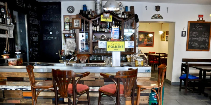 Hermelín, paštika nebo utopenec a půllitr piva podle výběru pro jednoho