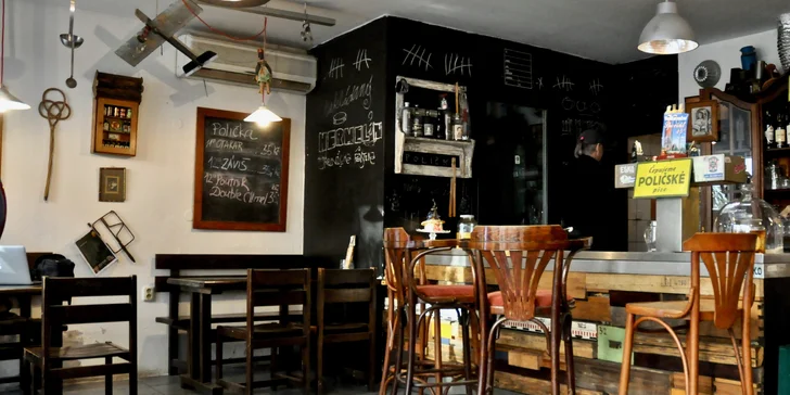 Hermelín, paštika nebo utopenec a půllitr piva podle výběru pro jednoho