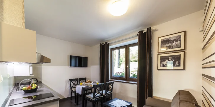 Plně vybavené apartmány u Terchové v Malé Fatře: snídaně a wellness