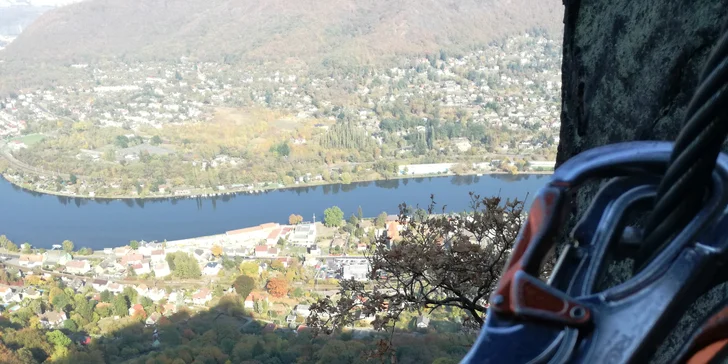 Via Ferrata: zajištěná cesta Lužická spojka - Vaňov s překvapením pro jednoho, dva i tři lezce