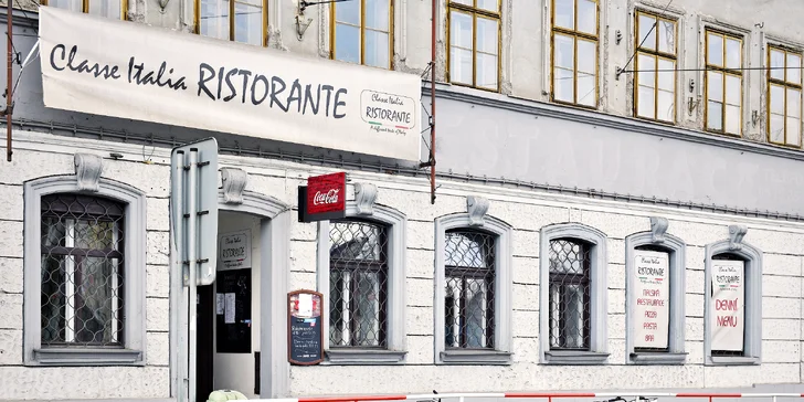 Otevřené vouchery v hodnotě 250, 500 i 1000 Kč do pravé italské restaurace