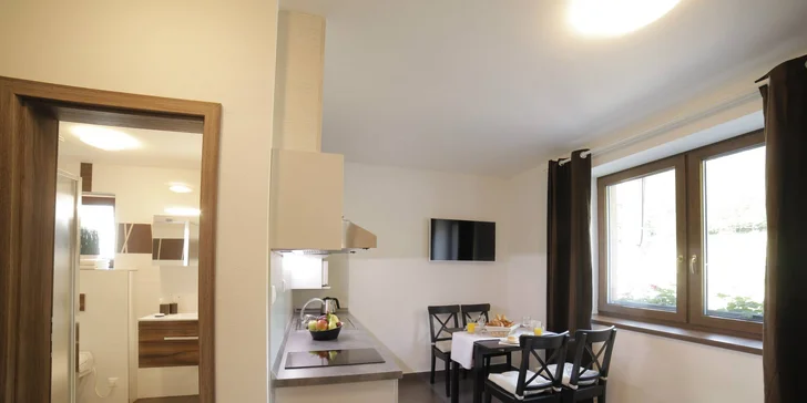 Plně vybavené apartmány u Terchové v Malé Fatře: snídaně a wellness